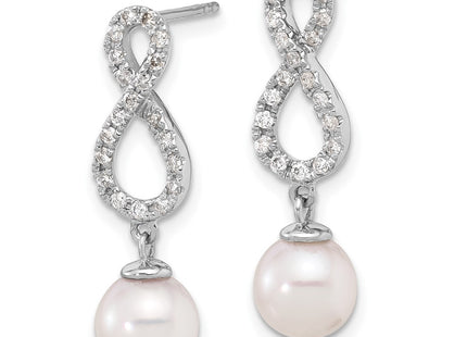 14k White Gold Earrings Style XFW840E - Classique Jewelry Inc.