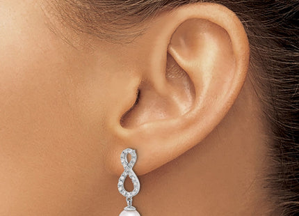 14k White Gold Earrings Style XFW840E - Classique Jewelry Inc.