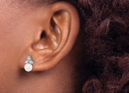 14k White Gold Earrings Style XFW846E - Classique Jewelry Inc.