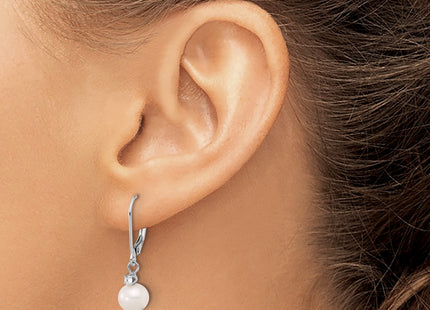 14k White Gold Earrings Style XFW850E - Classique Jewelry Inc.