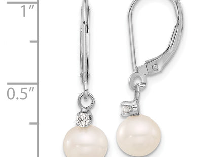 14k White Gold Earrings Style XFW850E - Classique Jewelry Inc.