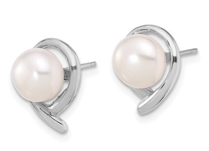 14k White Gold Earrings Style XFW856E - Classique Jewelry Inc.