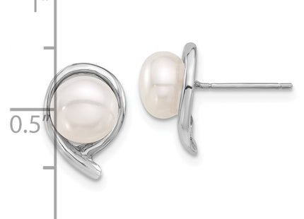 14k White Gold Earrings Style XFW856E - Classique Jewelry Inc.