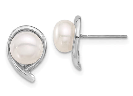 14k White Gold Earrings Style XFW856E - Classique Jewelry Inc.