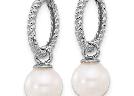 14k White Gold Earrings Style XFW859E - Classique Jewelry Inc.