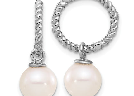 14k White Gold Earrings Style XFW859E - Classique Jewelry Inc.