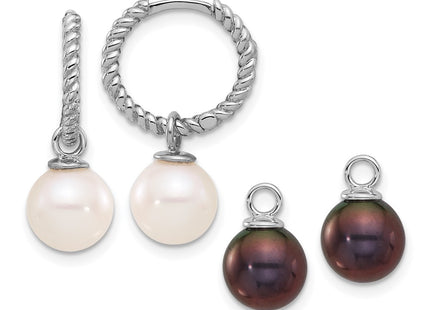 14k White Gold Earrings Style XFW859E - Classique Jewelry Inc.