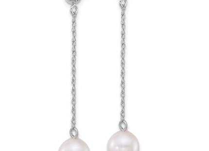 14k White Gold Earrings Style XFW890E - Classique Jewelry Inc.