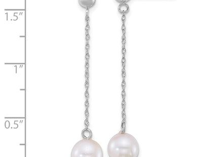 14k White Gold Earrings Style XFW890E - Classique Jewelry Inc.