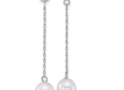 14k White Gold Earrings Style XFW890E - Classique Jewelry Inc.