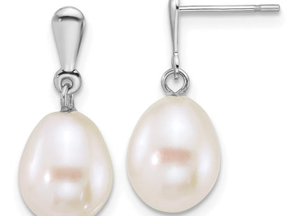 14k White Gold Earrings Style XFW908E - Classique Jewelry Inc.