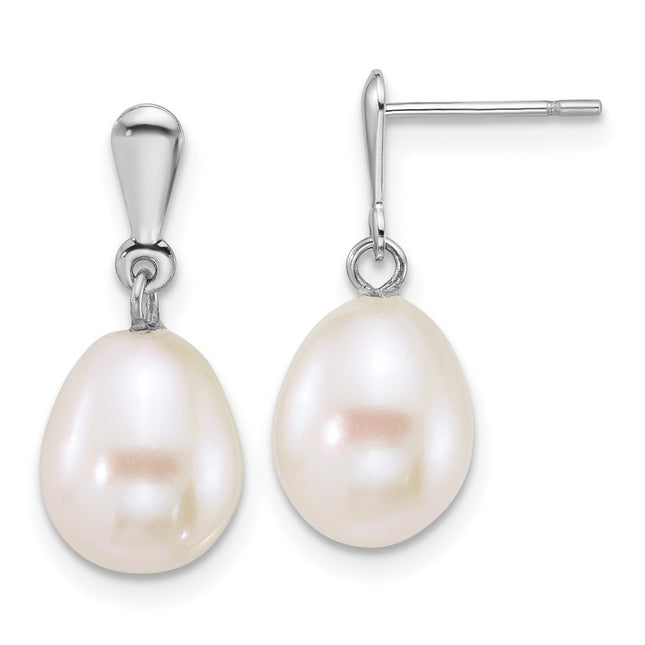 14k White Gold Earrings Style XFW908E - Classique Jewelry Inc.