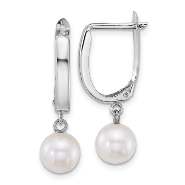 14k White Gold Earrings Style XFW913E - Classique Jewelry Inc.