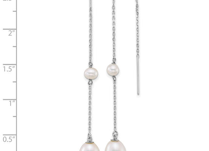 14k White Gold Earrings Style XFW917E - Classique Jewelry Inc.