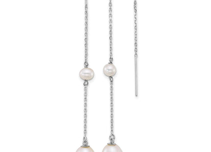 14k White Gold Earrings Style XFW917E - Classique Jewelry Inc.