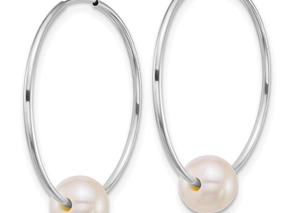 14k White Gold Earrings Style XFW918E - Classique Jewelry Inc.