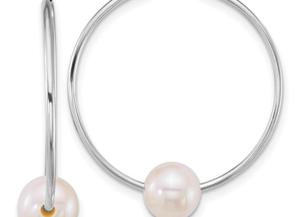 14k White Gold Earrings Style XFW918E - Classique Jewelry Inc.