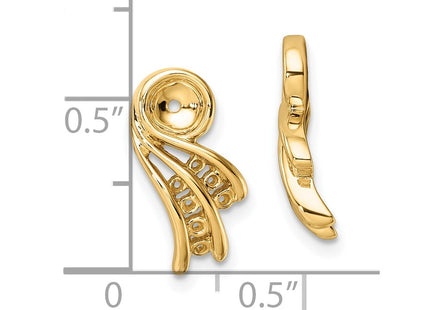 14k Yellow Gold Earrings Style XJ27 - Classique Jewelry Inc.