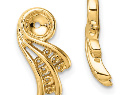 14k Yellow Gold Earrings Style XJ27 - Classique Jewelry Inc.