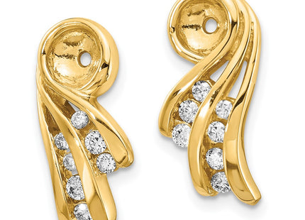 14k Yellow Gold Earrings Style XJ27VS - Classique Jewelry Inc.