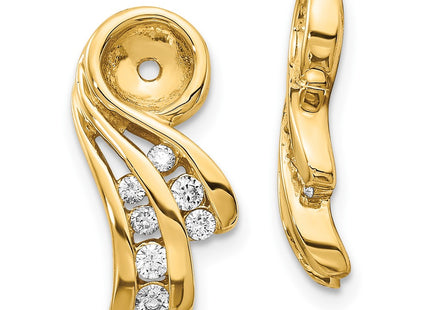 14k Yellow Gold Earrings Style XJ27VS - Classique Jewelry Inc.