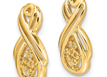 14k Yellow Gold Earrings Style XJ29 - Classique Jewelry Inc.