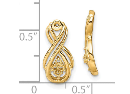 14k Yellow Gold Earrings Style XJ29 - Classique Jewelry Inc.