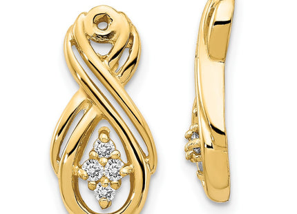 14k Yellow Gold Earrings Style XJ29VS - Classique Jewelry Inc.