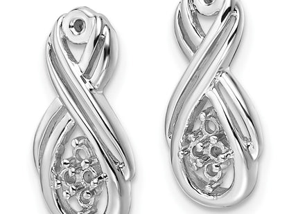 14k White Gold Earrings Style XJ29W - Classique Jewelry Inc.