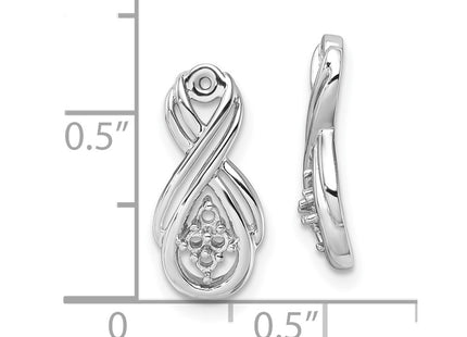 14k White Gold Earrings Style XJ29W - Classique Jewelry Inc.