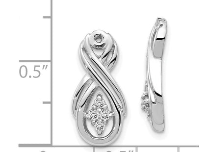 14k White Gold Earrings Style XJ29WAAA - Classique Jewelry Inc.