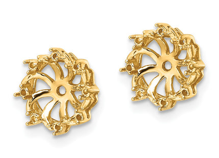14k Yellow Gold Earrings Style XJ31 - Classique Jewelry Inc.