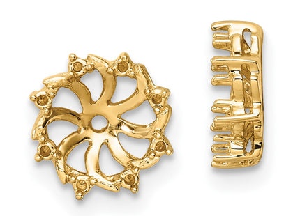 14k Yellow Gold Earrings Style XJ31 - Classique Jewelry Inc.