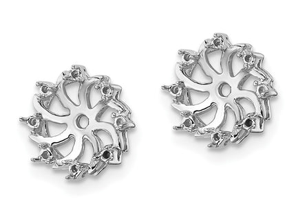 14k White Gold Earrings Style XJ31W - Classique Jewelry Inc.