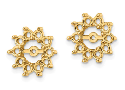 14k Yellow Gold Earrings Style XJ46 - Classique Jewelry Inc.