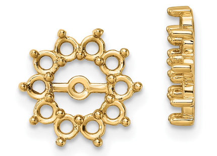 14k Yellow Gold Earrings Style XJ46 - Classique Jewelry Inc.