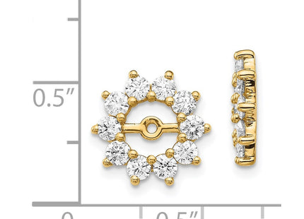 14k Yellow Gold Earrings Style XJ46AAA - Classique Jewelry Inc.