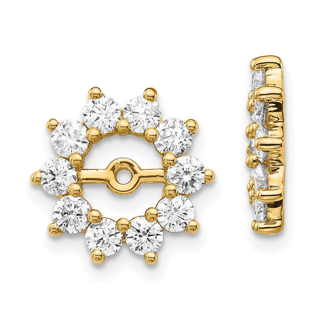14k Yellow Gold Earrings Style XJ46A - Classique Jewelry Inc.