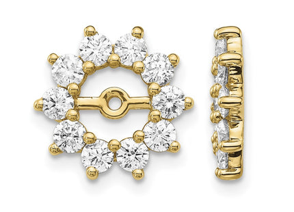 14K gold diamond earrings