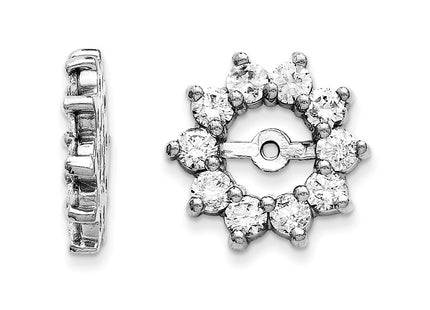 14k White Gold Earrings Style XJ46WAA - Classique Jewelry Inc.