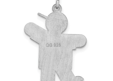 Sterling silver charm, another view