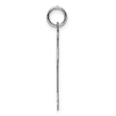 Sterling Silver Rhodium-plated Joy Kid Charm, 30 x 20mm