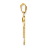 14K Solid Engravable Boy w/ Hat on Right Charm view