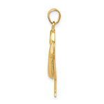 14K Puffed Boy w/Hat on Right Engravable Charm view