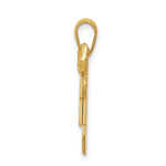 14K Solid Double Boys Engravable Charm view