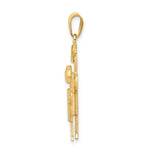 14K Big Boy and Little Boy Engravable Charm view