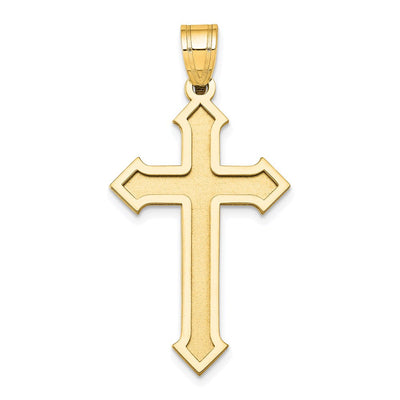 14K gold cross pendant