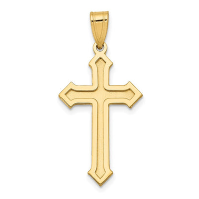 14K gold cross pendant