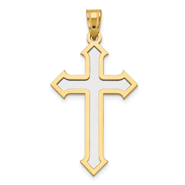 14k Two-tone Pendants Style XK610 - Classique Jewelry Inc.