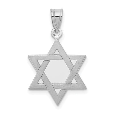 14K white gold star pendants & charm
